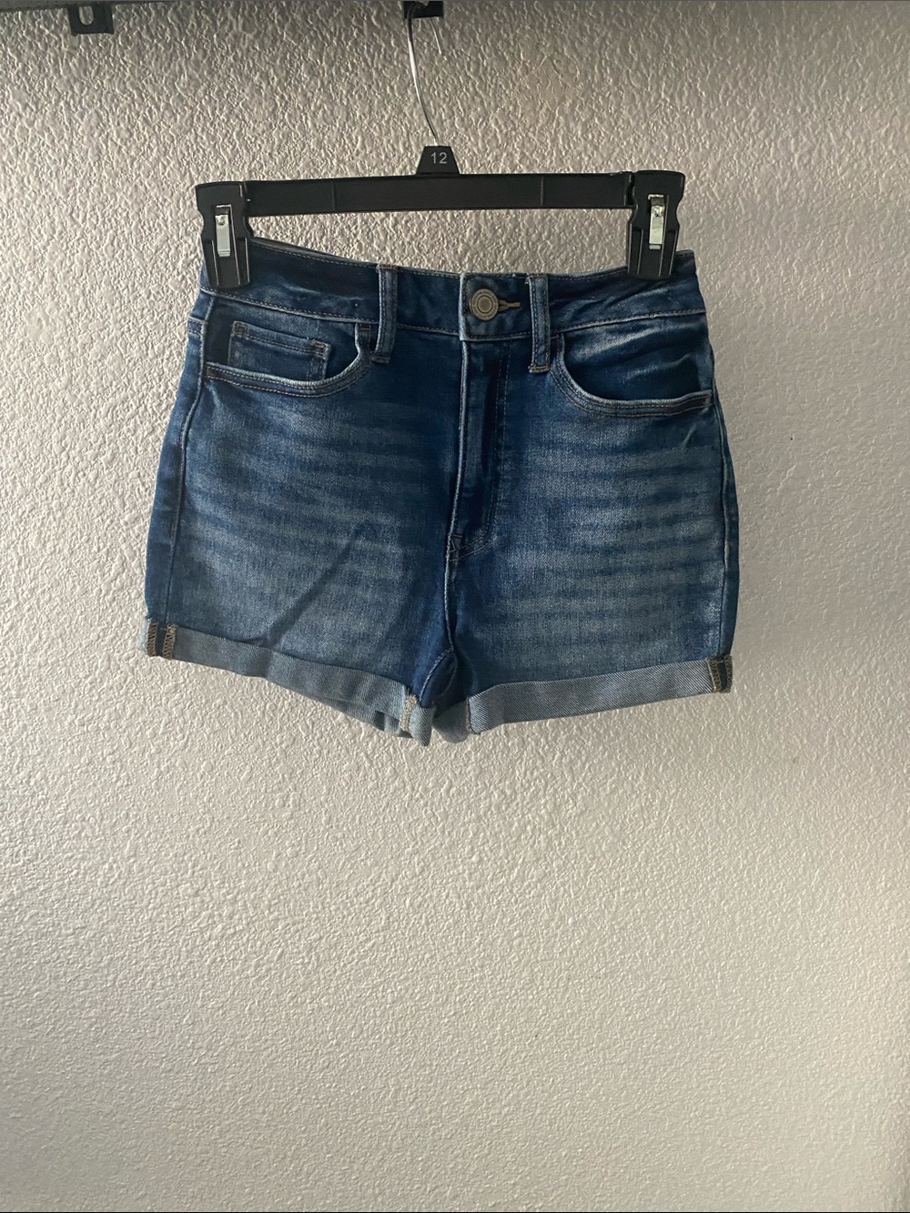 Classic Dark Blue Denim Women's Shorts
